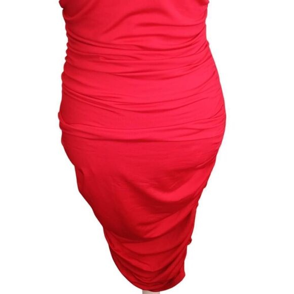 BEAGIMEG RED BODYCON DRESS SZ.M NWOT - Picture 6 of 10